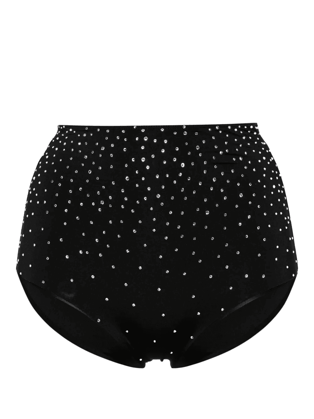 crystal-embellished high-waisted bikini bottoms - Image 1