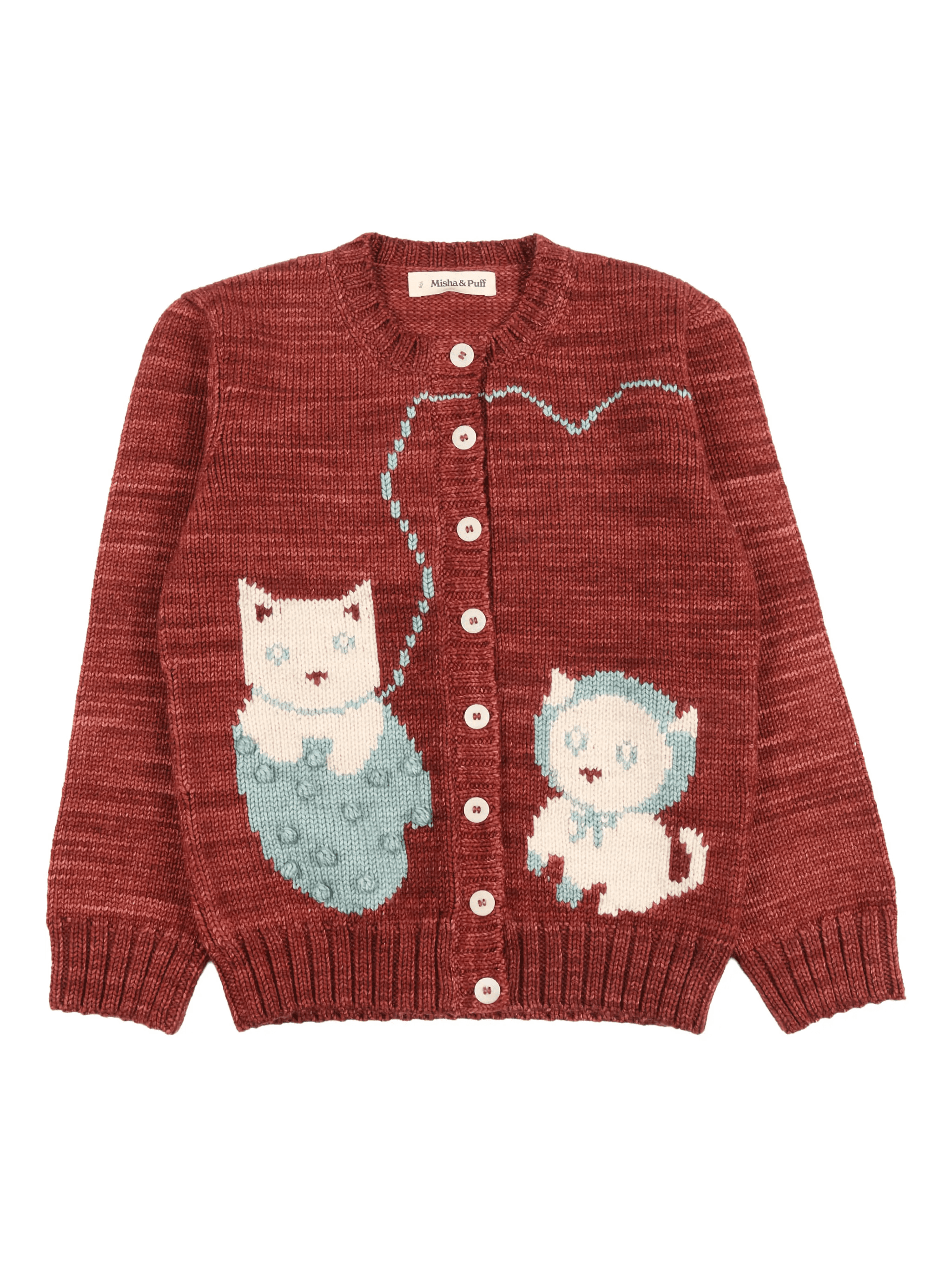 kittens-motif cardigan - Image 1