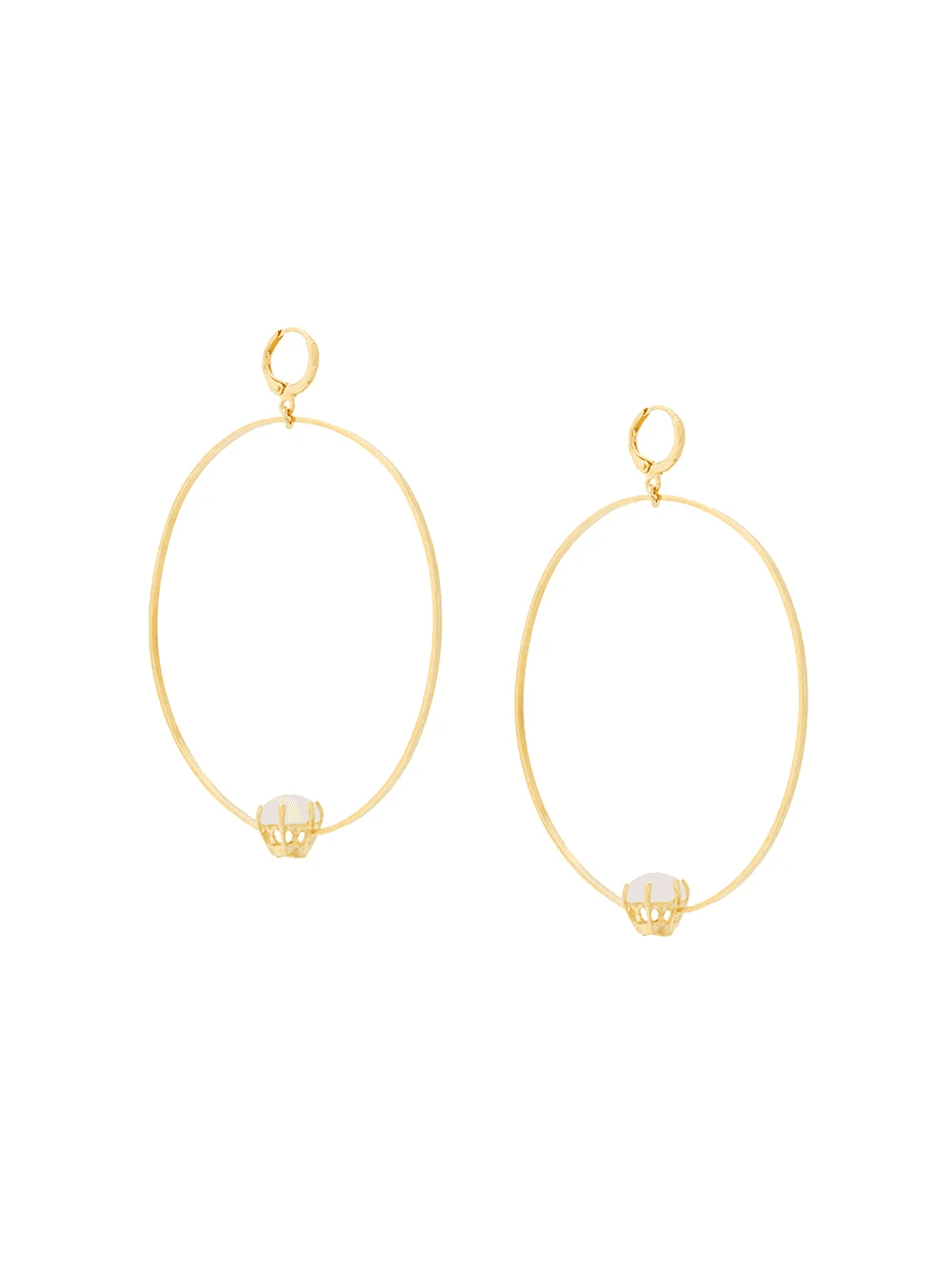 Puro Reversed hoop earrings - Image 1
