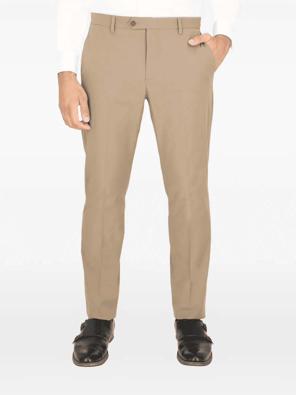 button-closure trousers - Image 1