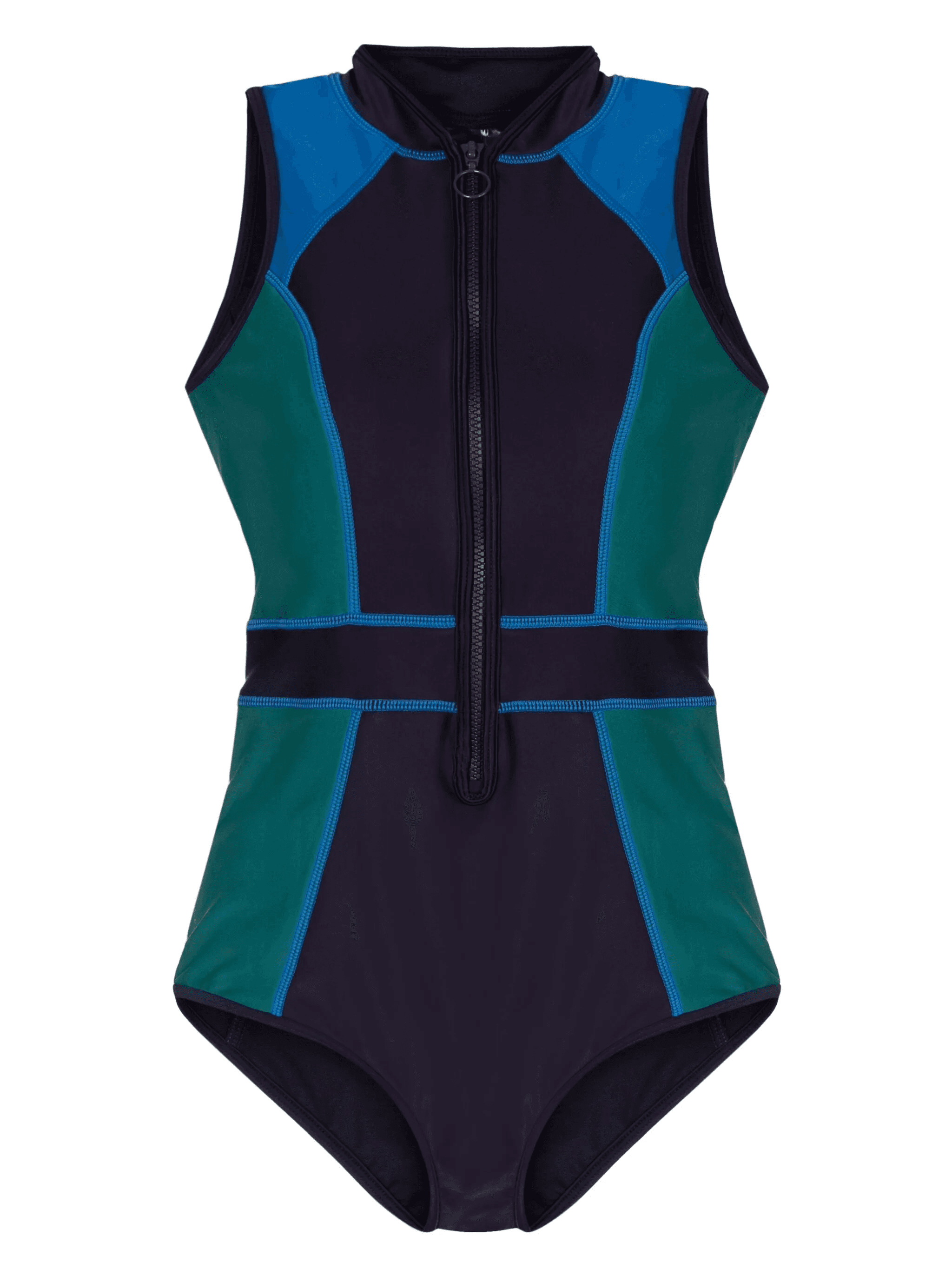Tank colour-block swimsuit - Image 1