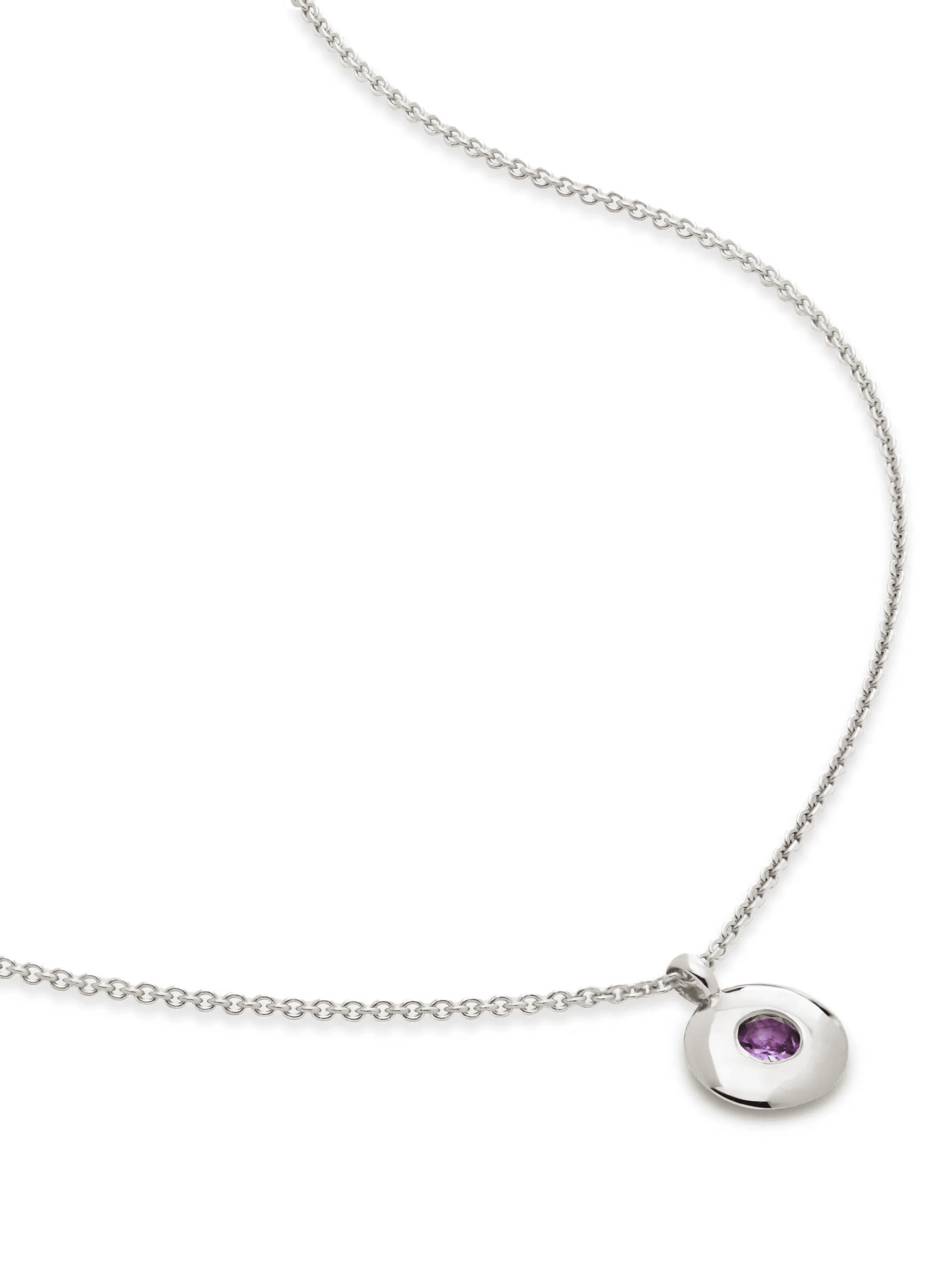 February Birthstone pendant necklace - Image 1