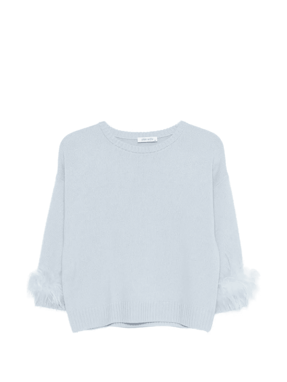 detachable-feathers cashmere sweater - Image 1