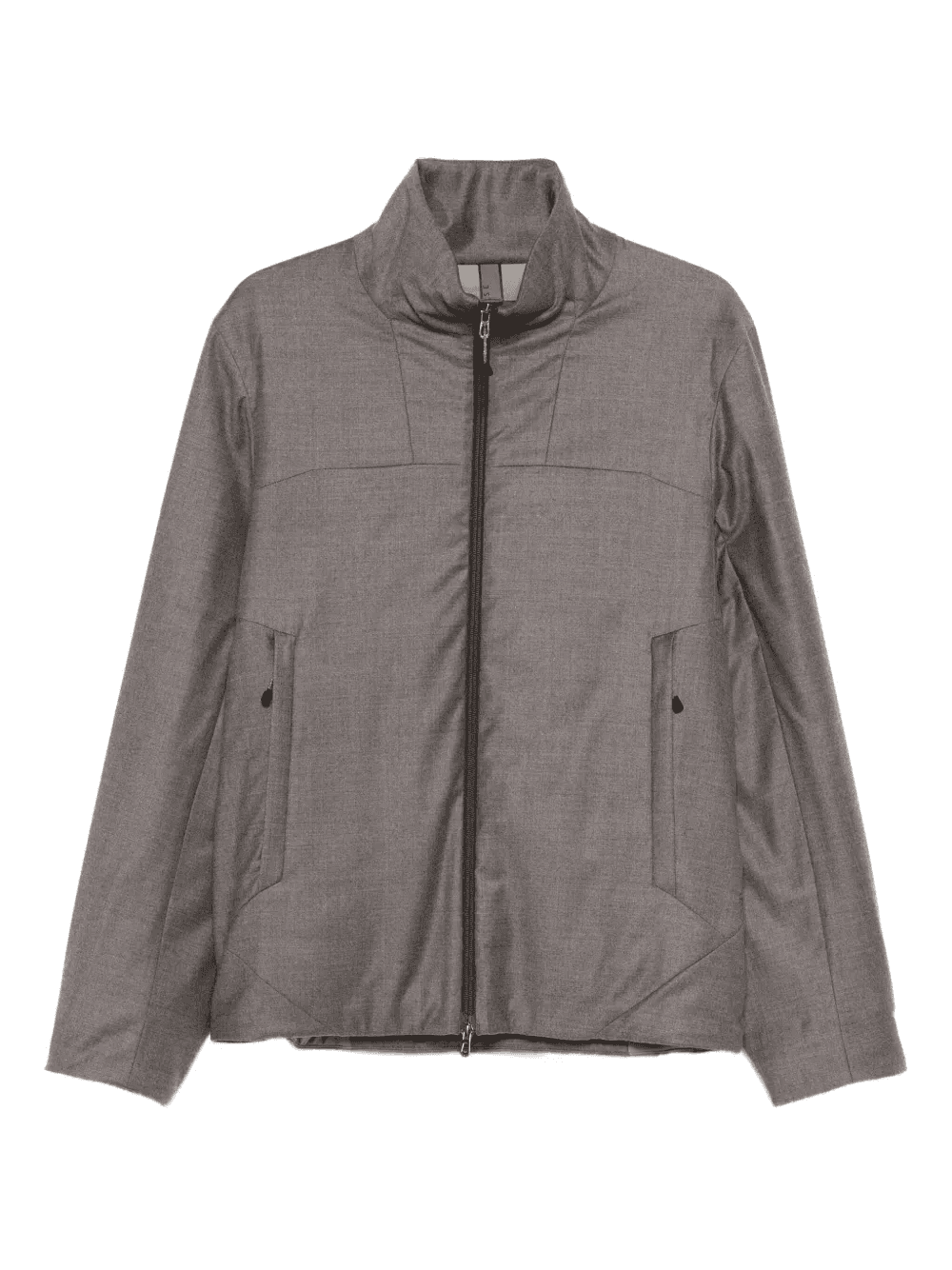 zip-front panelled jacket - Image 1