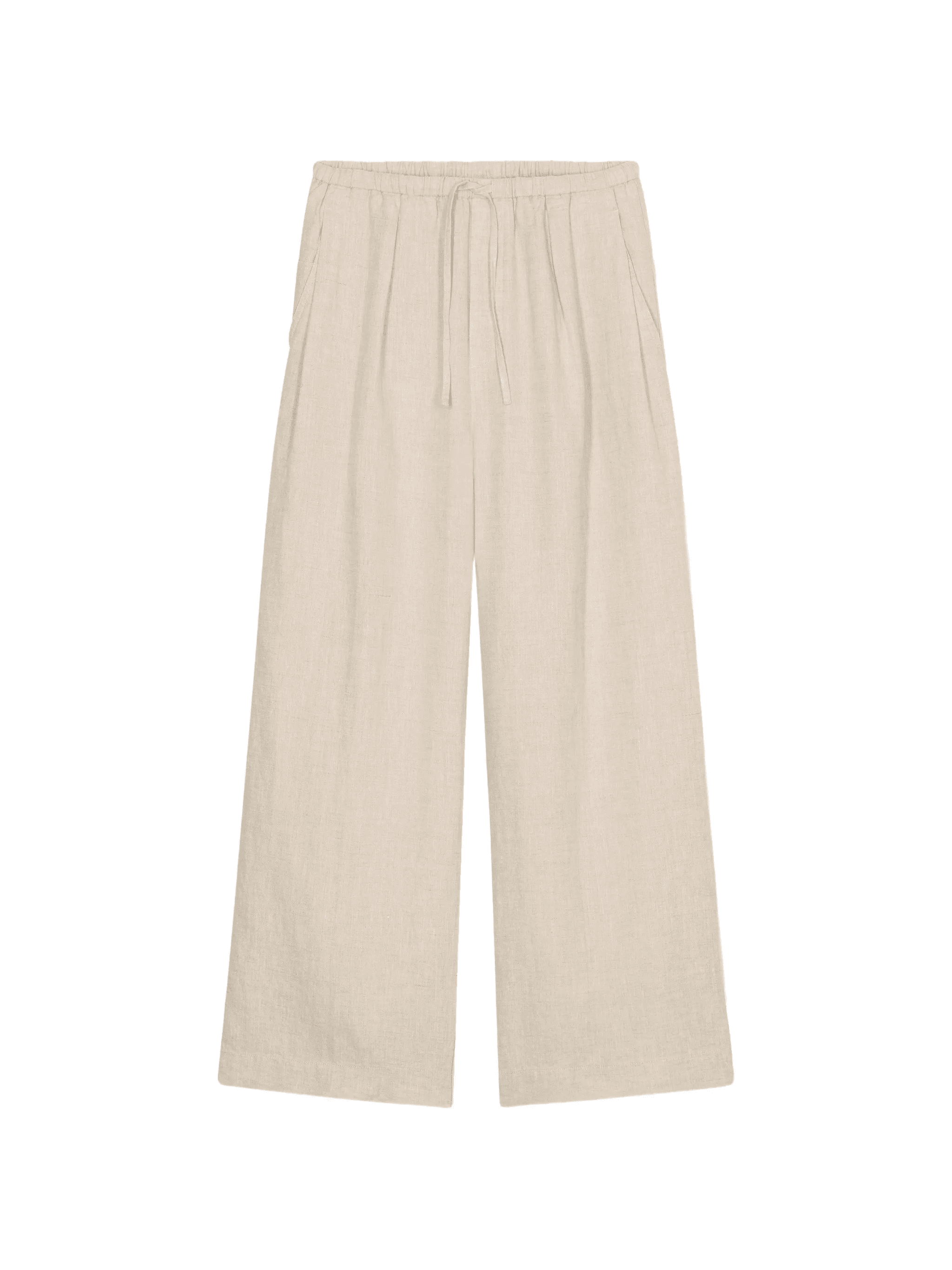 Wynston drawstring pleated palazzo pants - Image 1