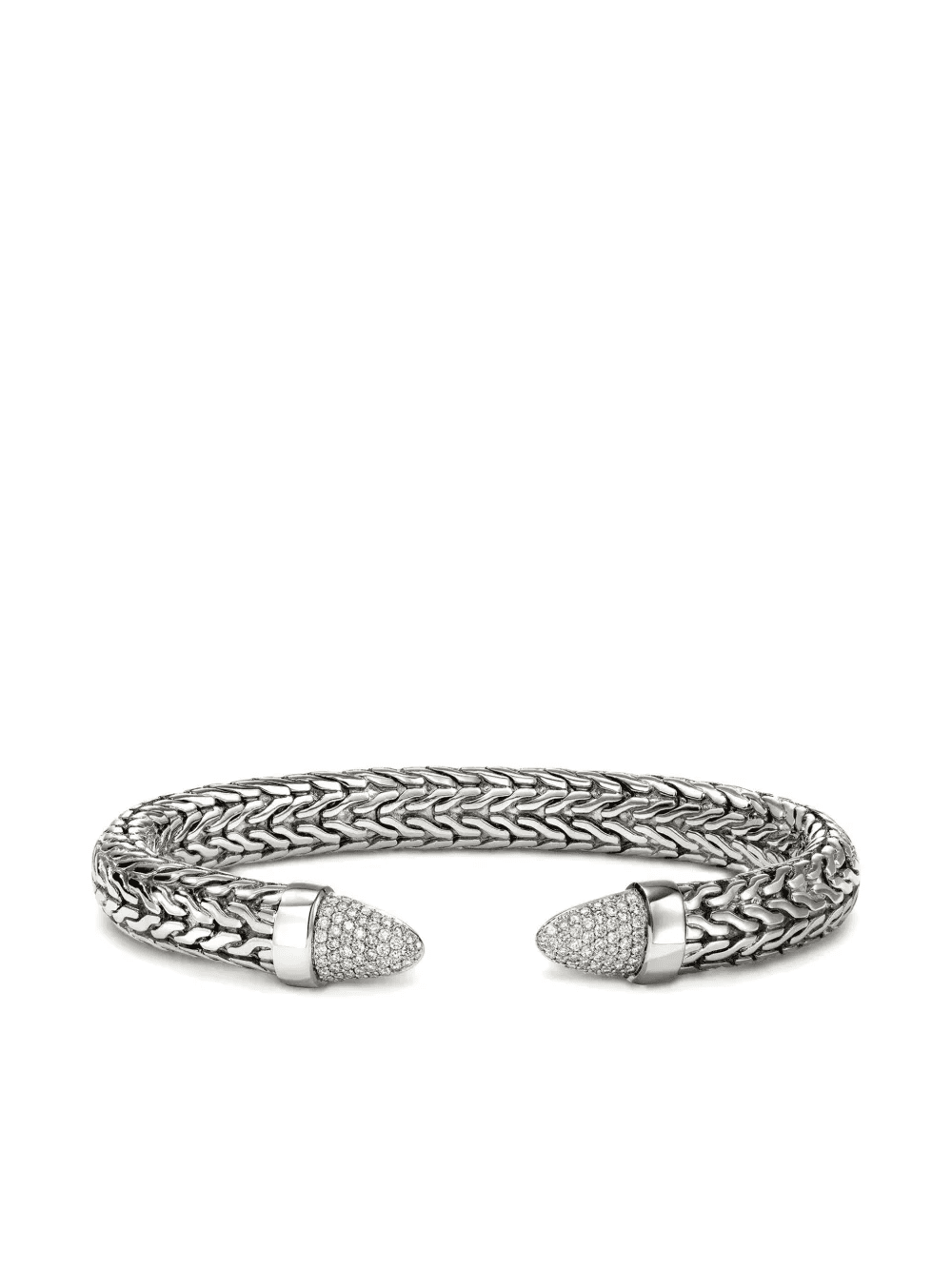 sterling silver Spear 50 Flex diamond cuff bracelet - Image 1