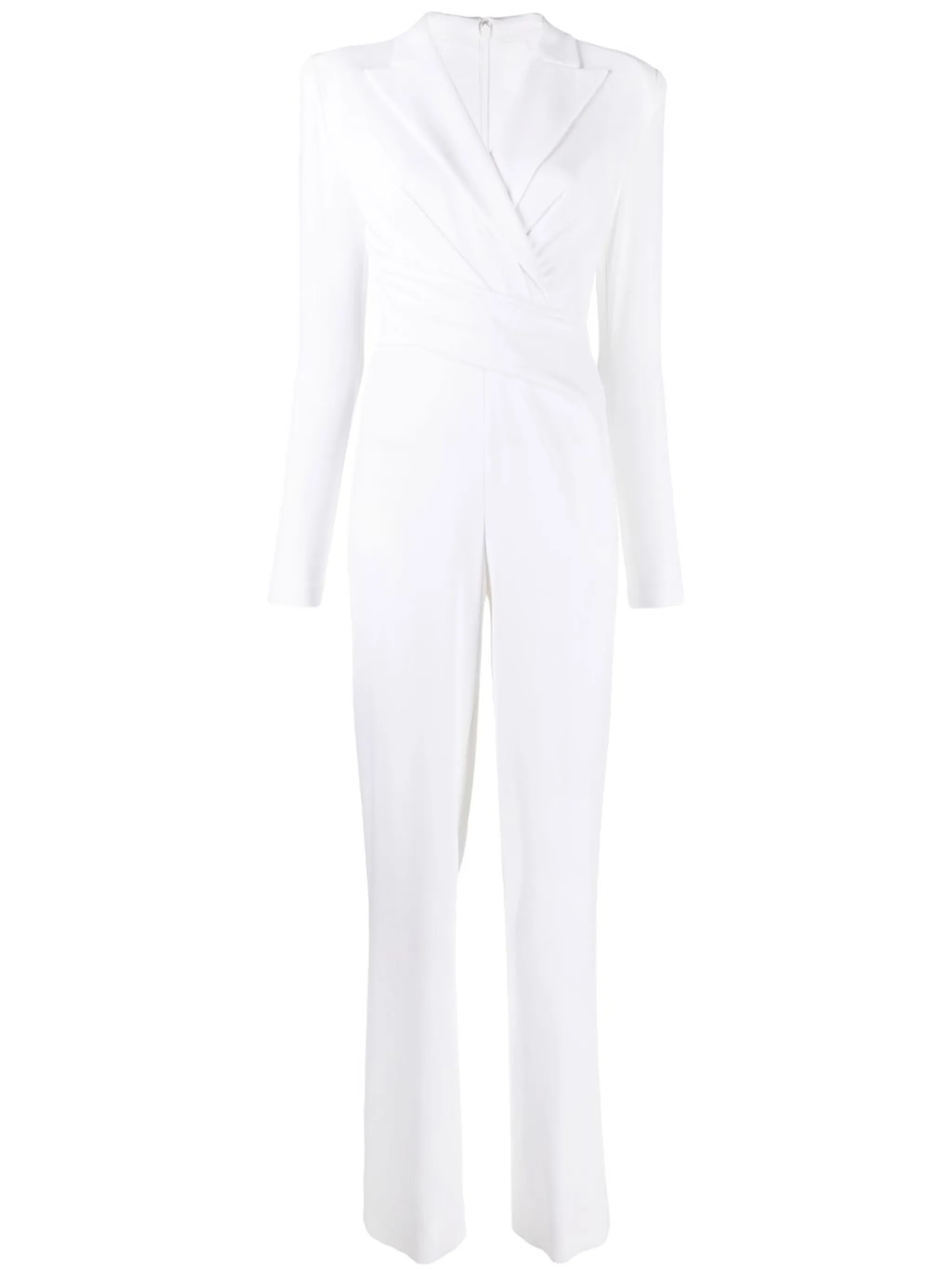 long-sleeve wrap-design jumpsuit - Image 1