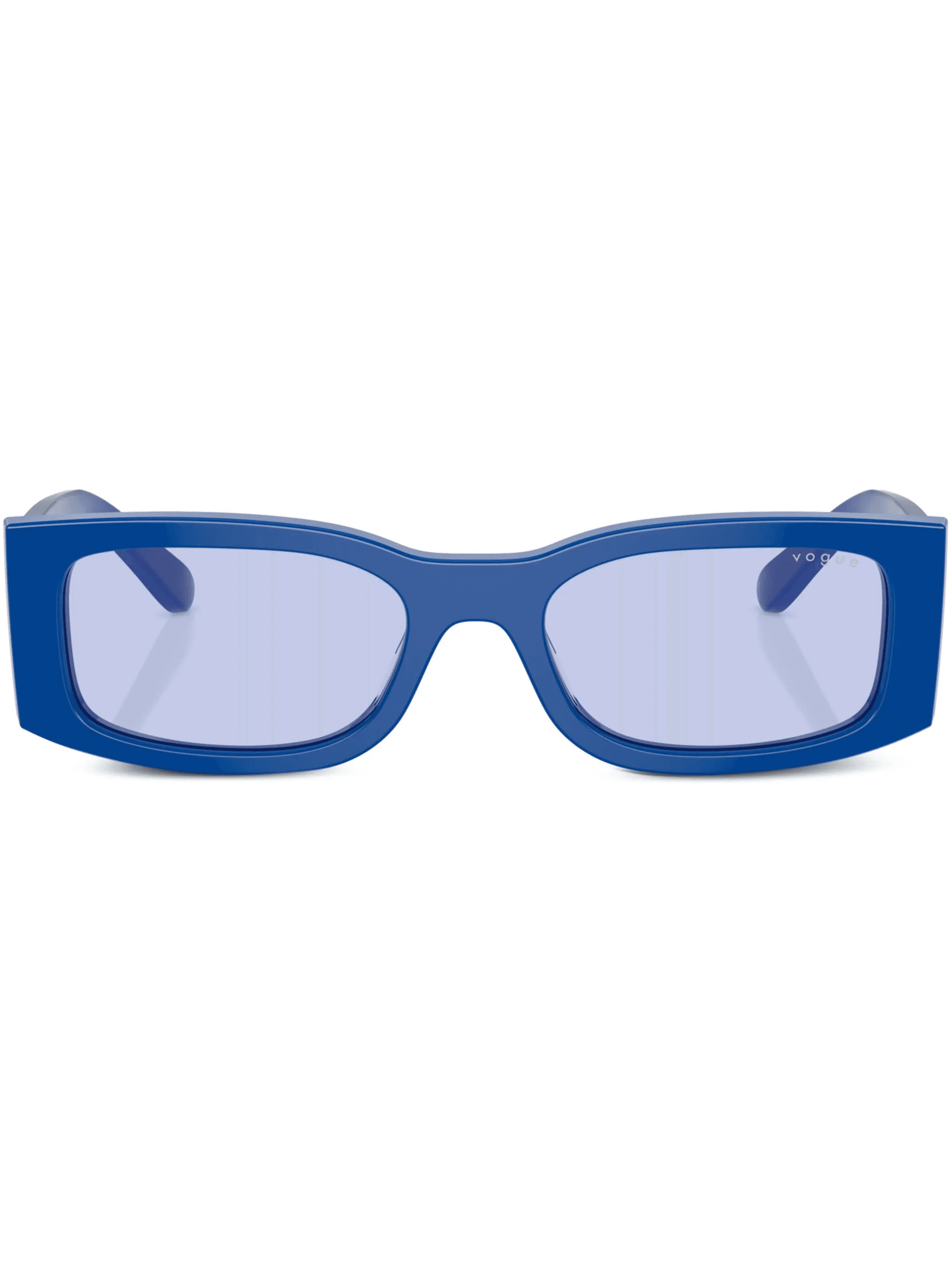 logo-print rectangle-frame sunglasses - Image 1