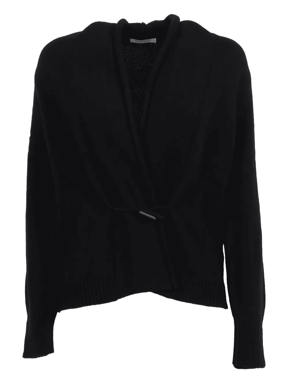 belted wool cashmere cardigan - Image 1