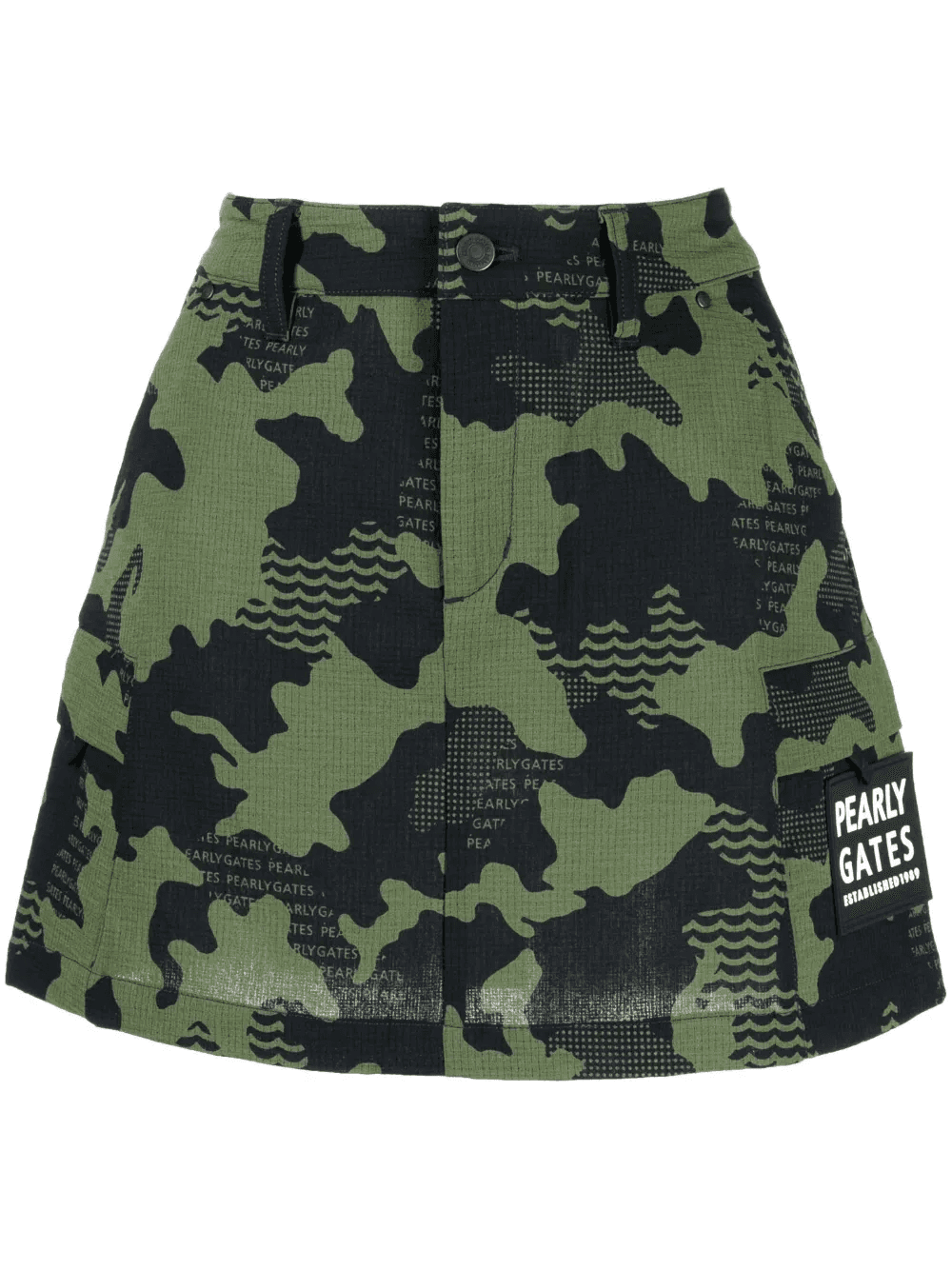 camouflage-print mini skirt - Image 1