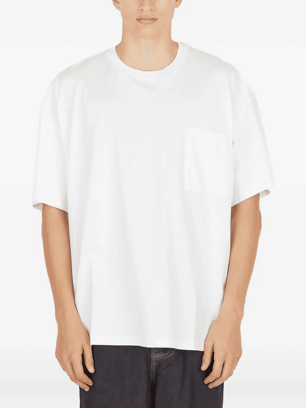 shoulder snap-button T-shirt - Image 1