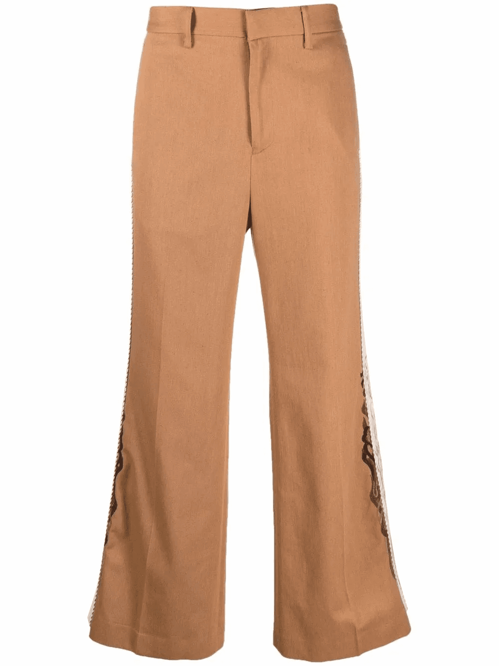 side-trim flared trousers - Image 1