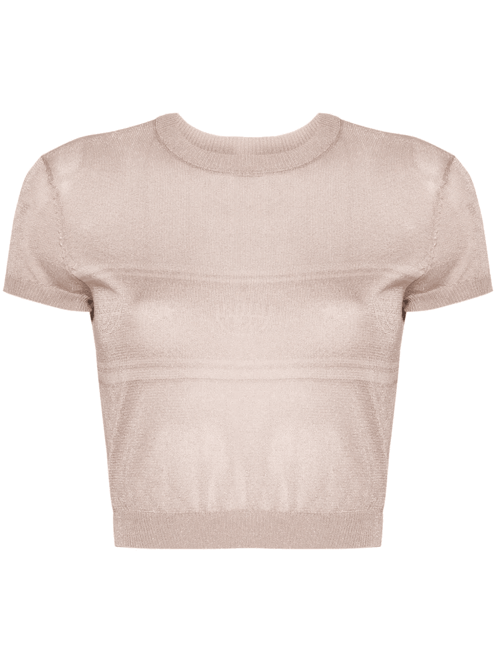 Eyelike-motif metallic cropped jumper - Image 1