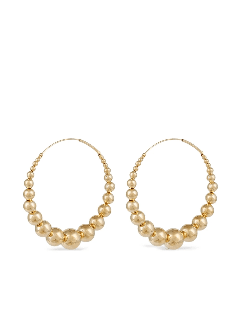 beaded hoop earrings - Image 1