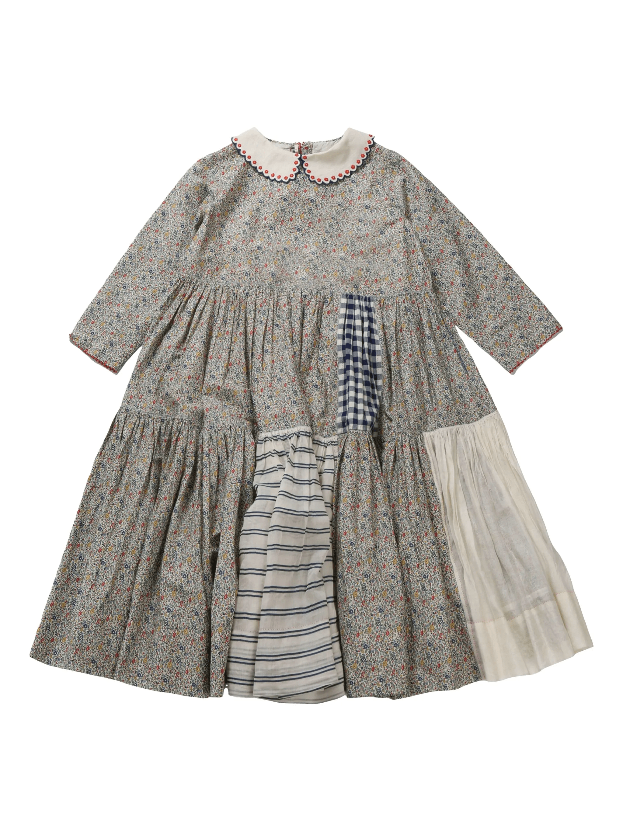 patchwork-motif dress - Image 1