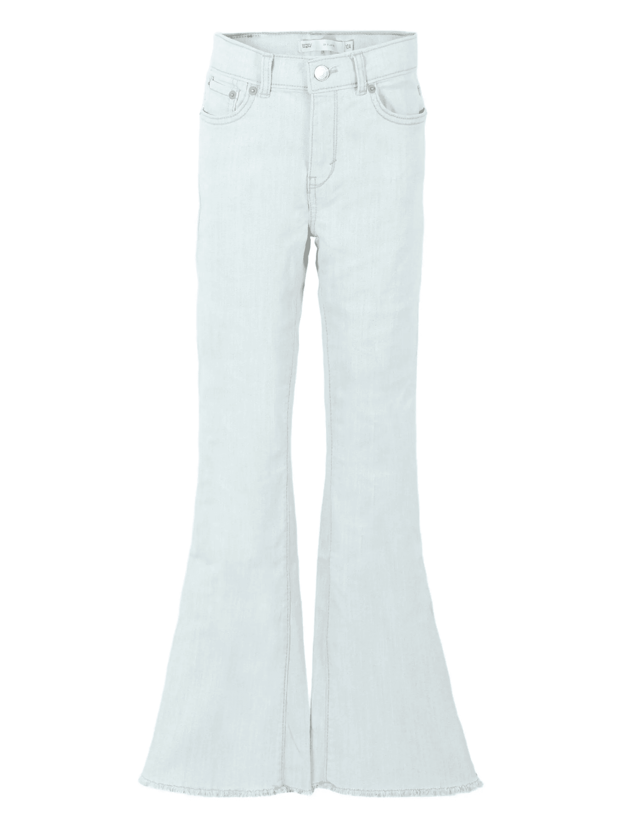 frayed-hem flare jeans - Image 1