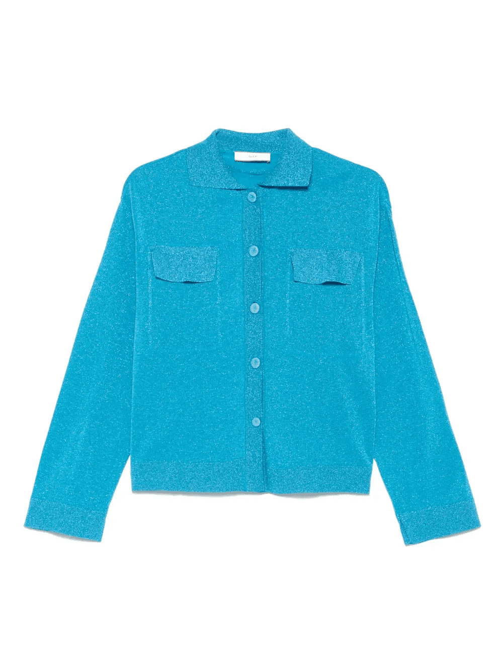 lurex-detail shirt - Image 1