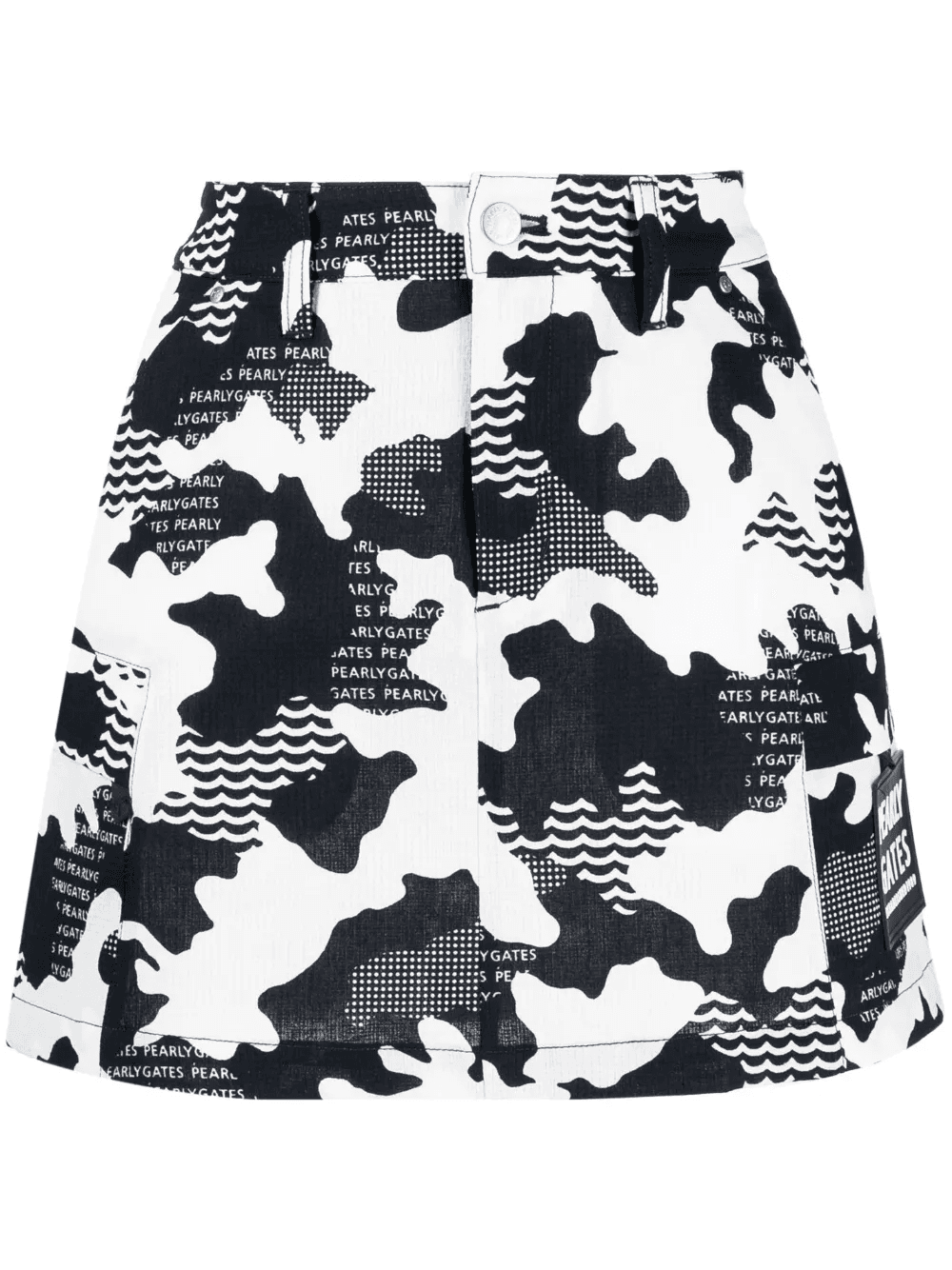 camouflage-print mini skirt - Image 1