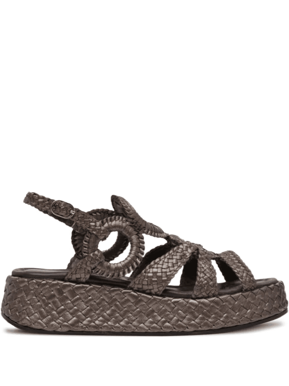 braided ring-detail sandals - Image 1