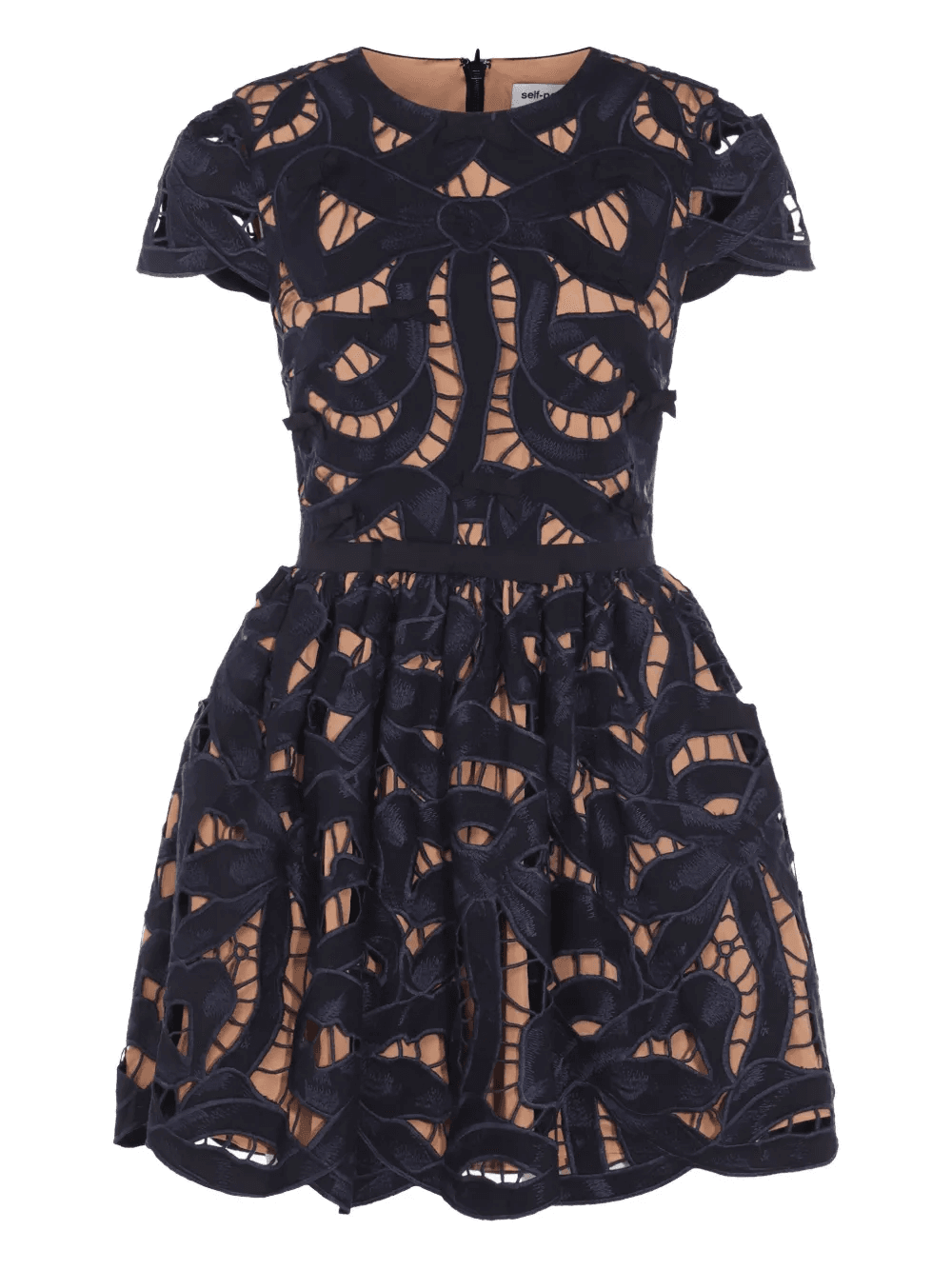 embroidered mini dress - Image 1