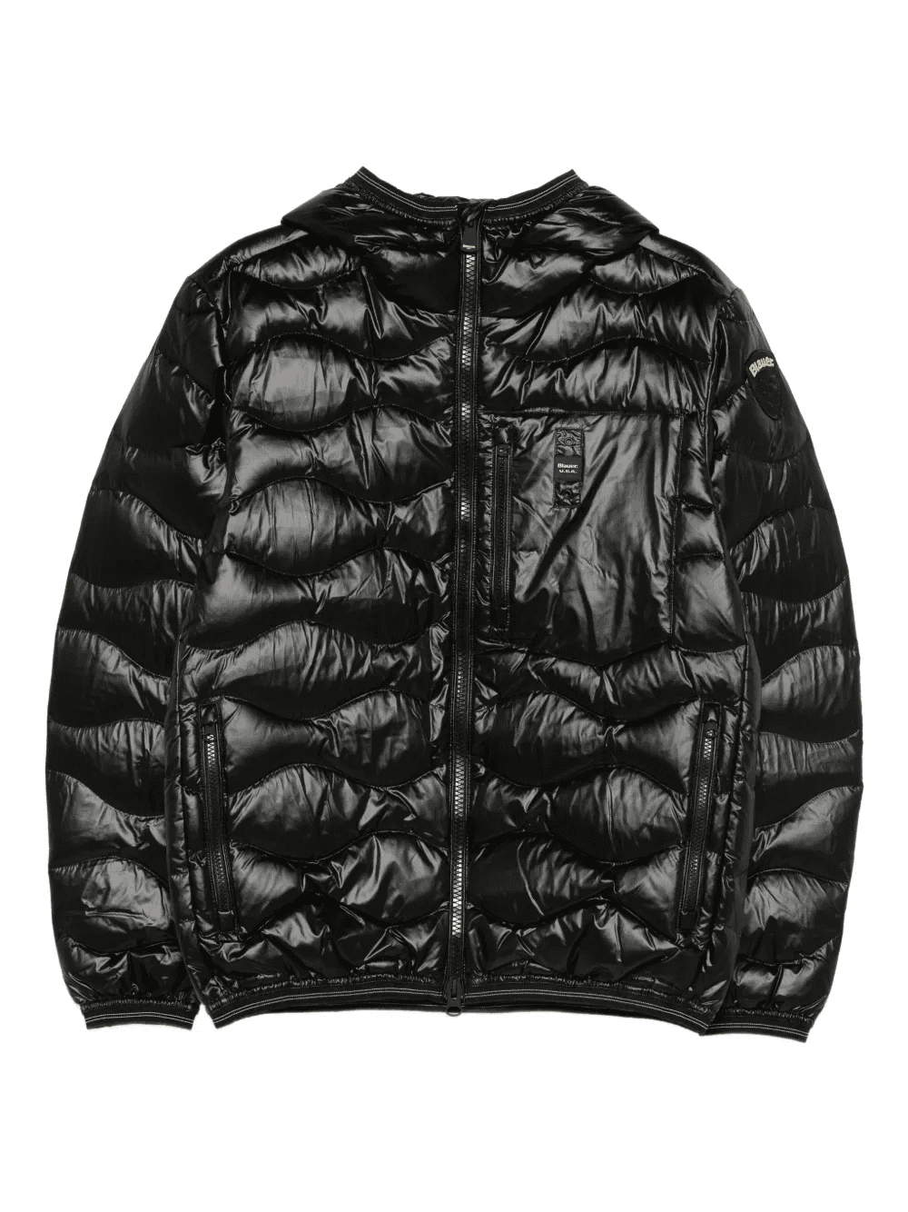 hooded quilted jacket - Image 1