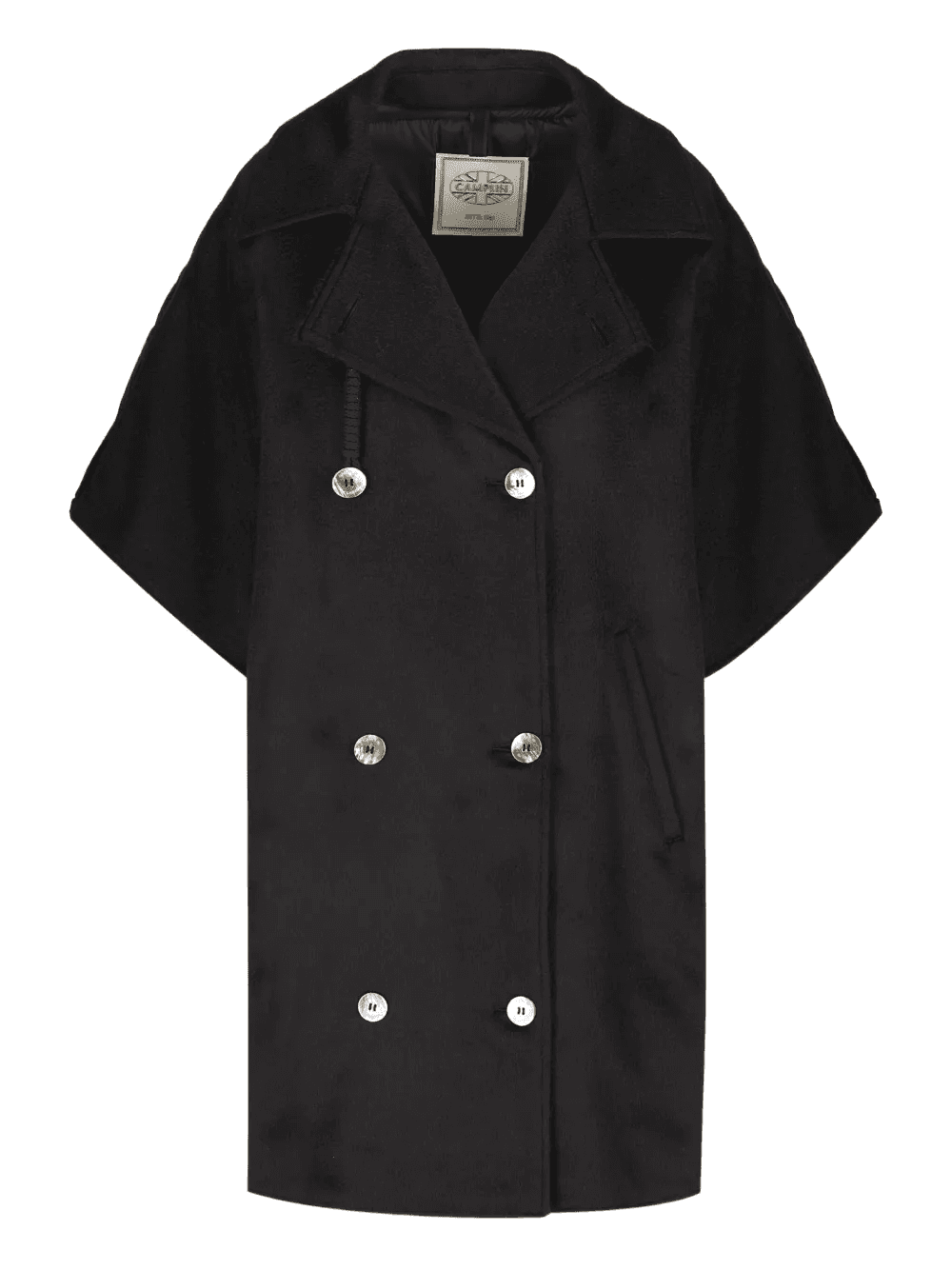 double-breasted short-sleeve coat - Image 1