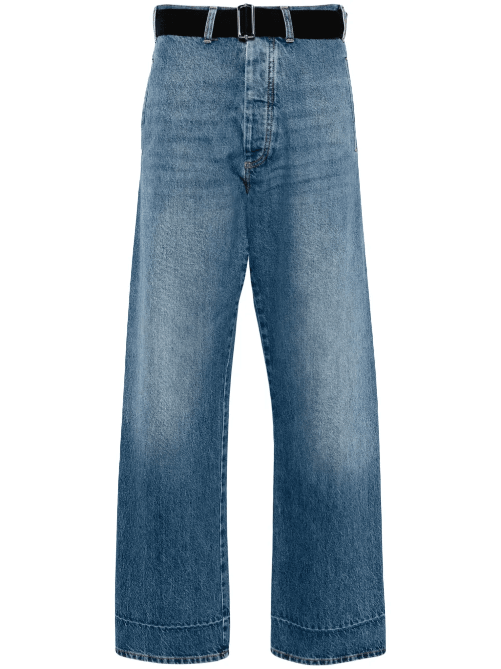 high-rise wide-leg jeans - Image 1