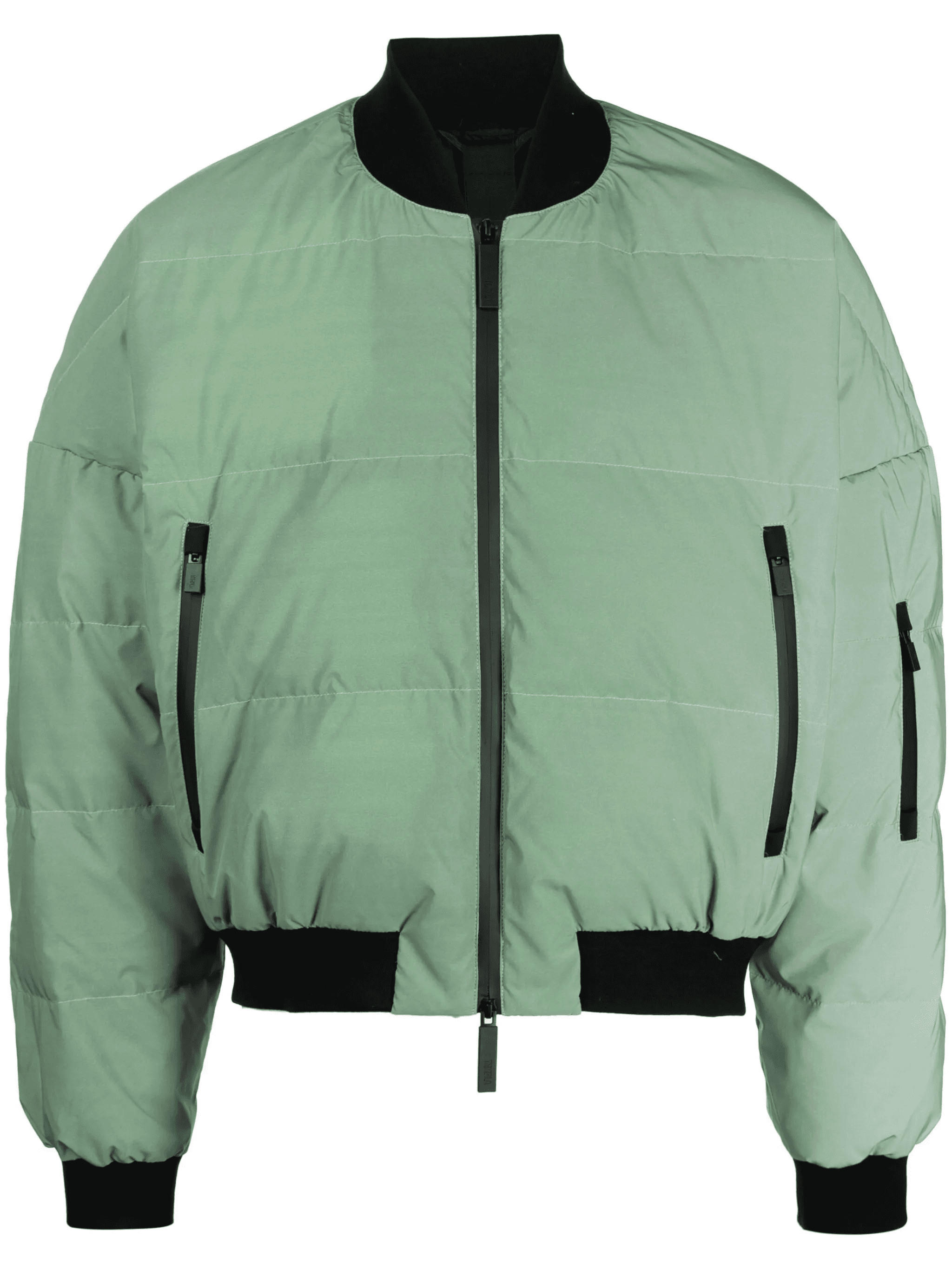 reflective bomber padded jacket - Image 1