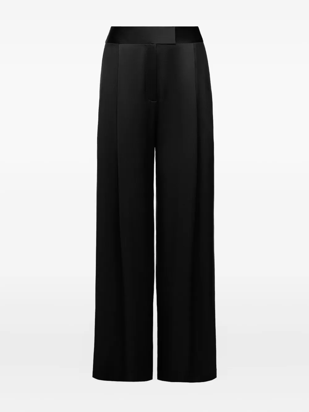 pleated satin trousers - Image 1