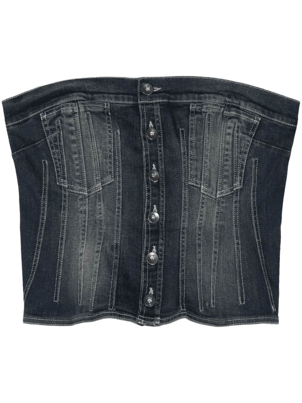 denim corset top - Image 1