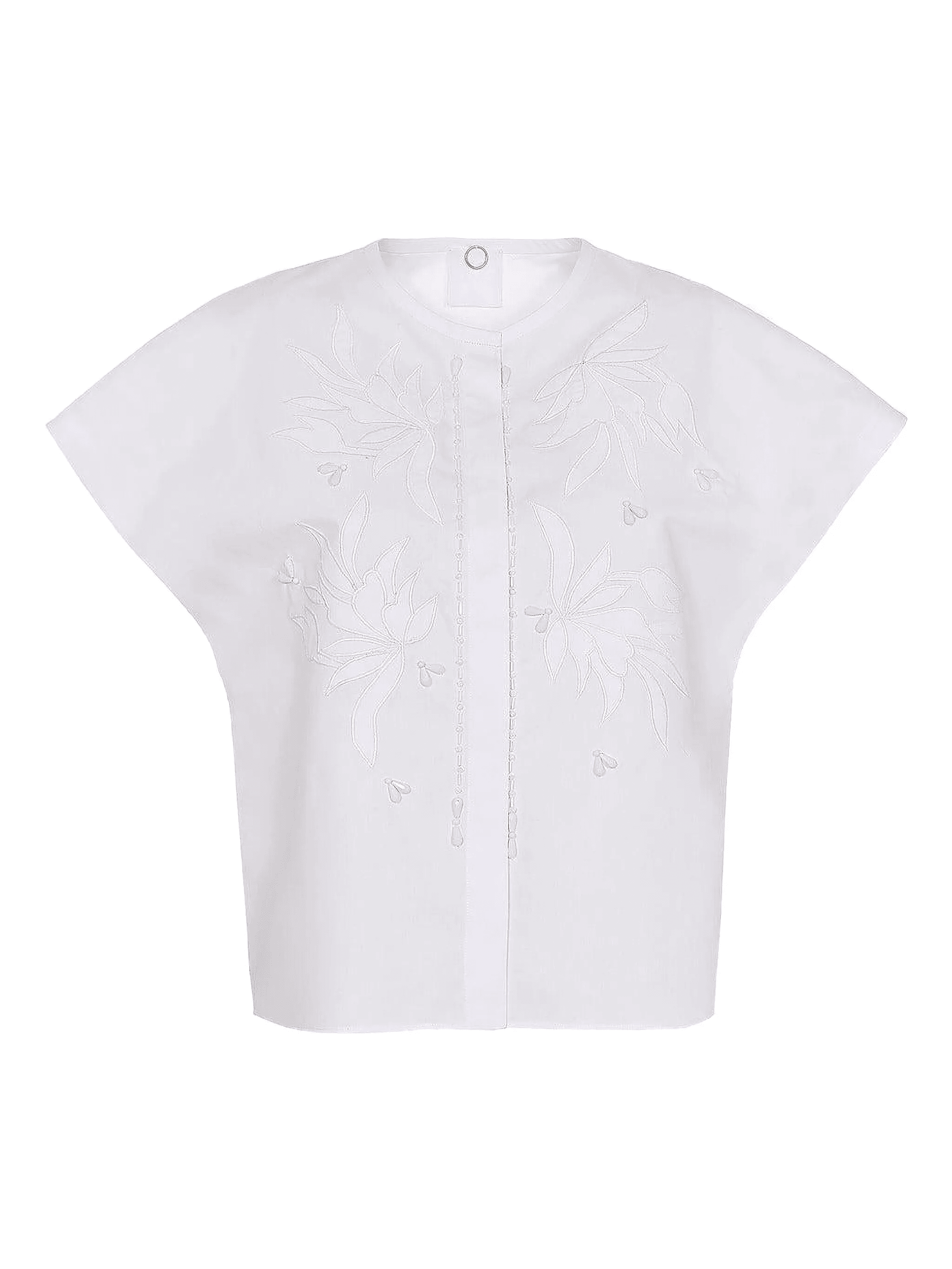 floral-embroidered top - Image 1