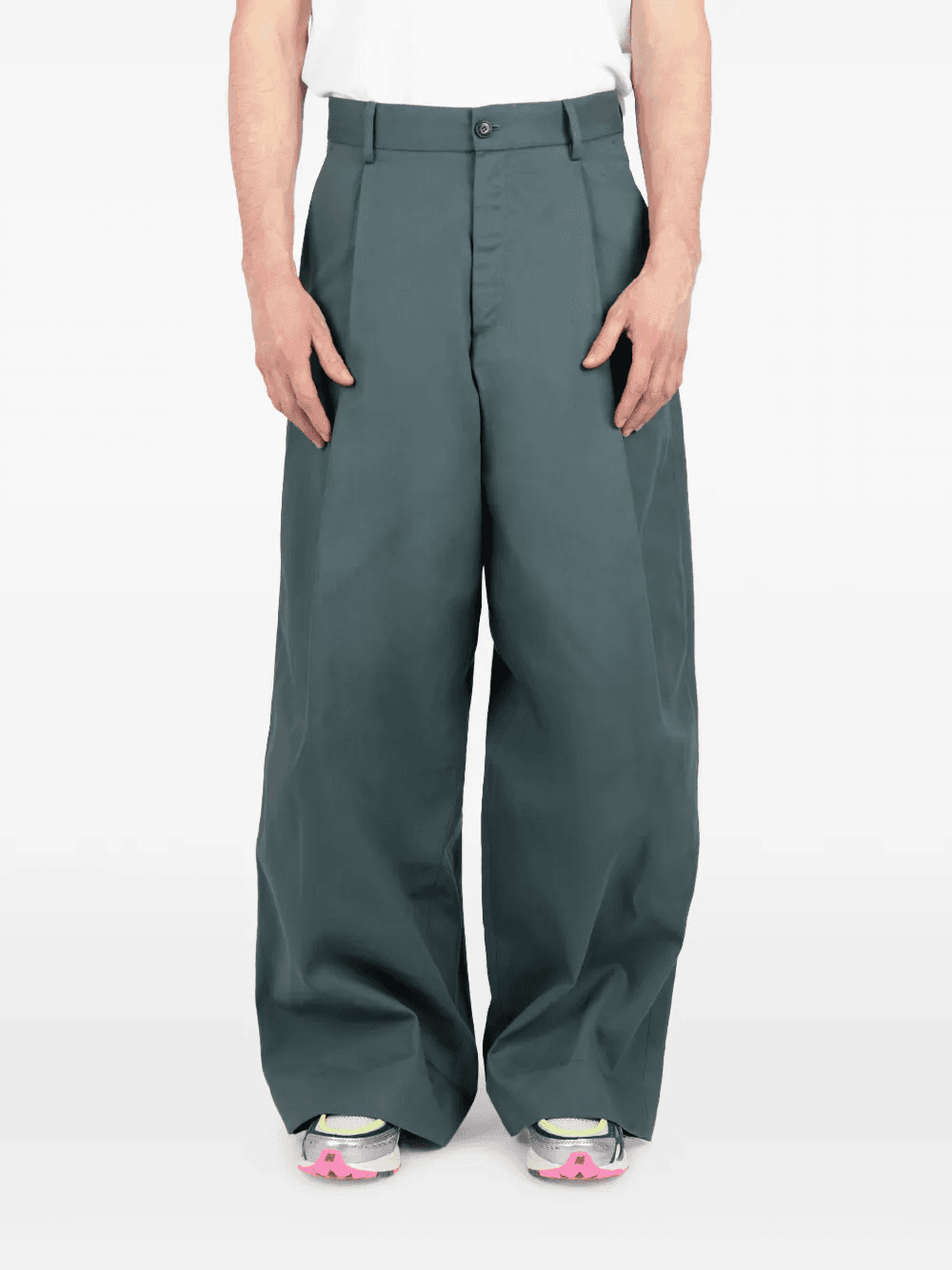 pleated wide trousers - Image 1