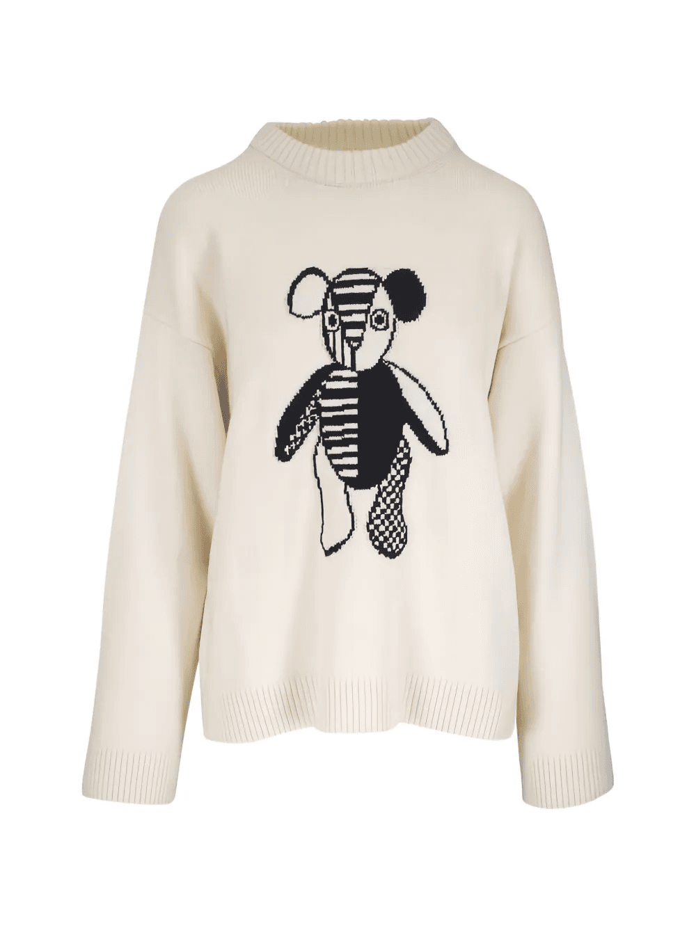 teddy-motif sweater - Image 1