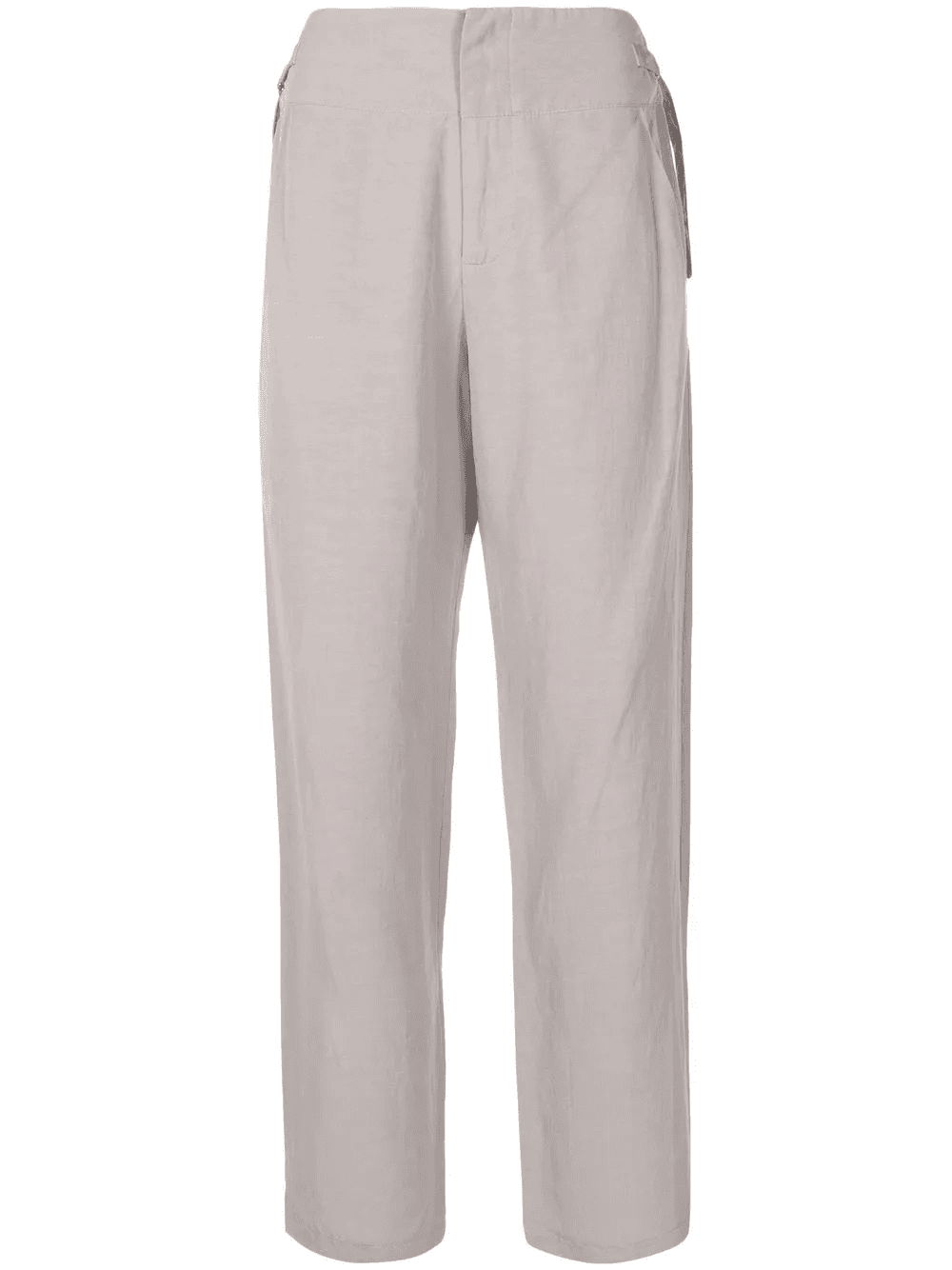 high-waisted straight-leg trousers - Image 1