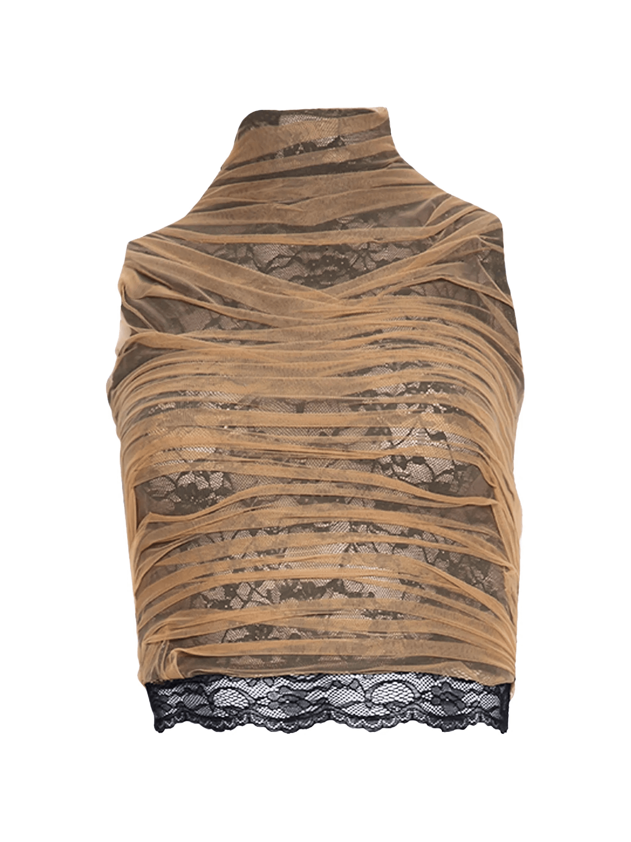 draped lace top - Image 1