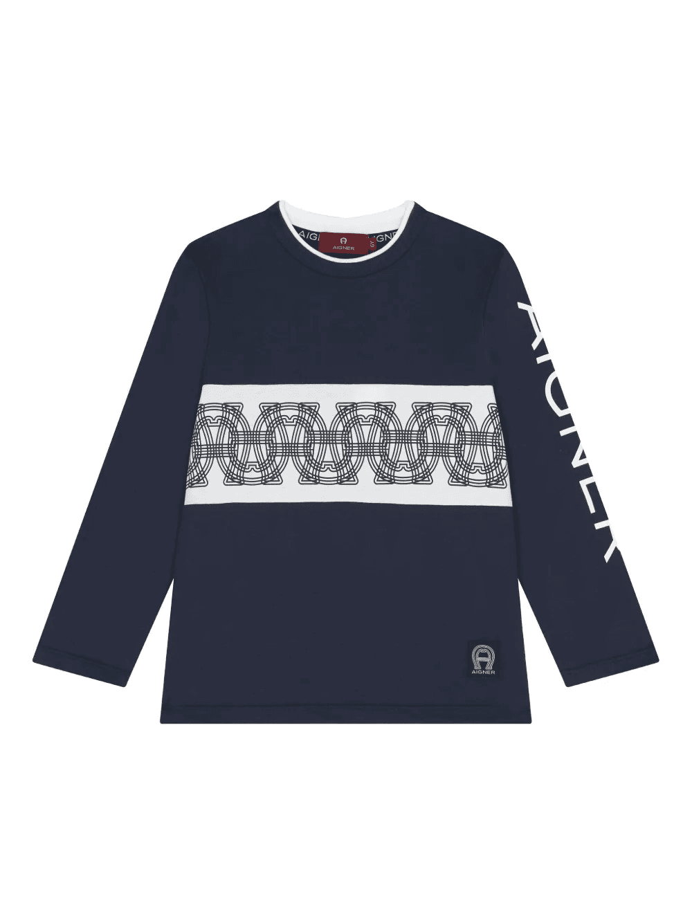 logo-print long-sleeve top - Image 1