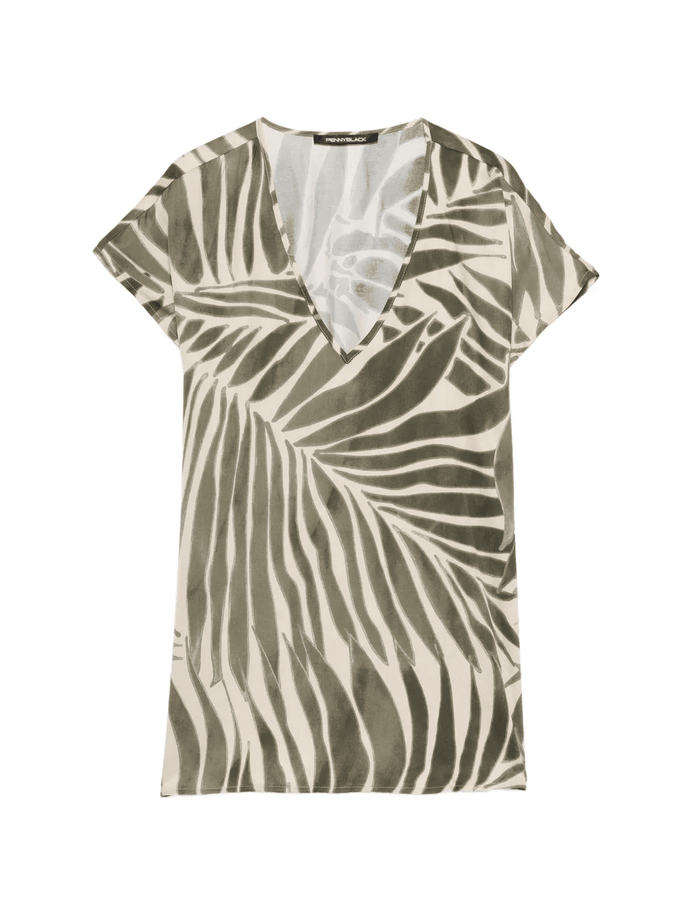 V-neck printed top - Image 1
