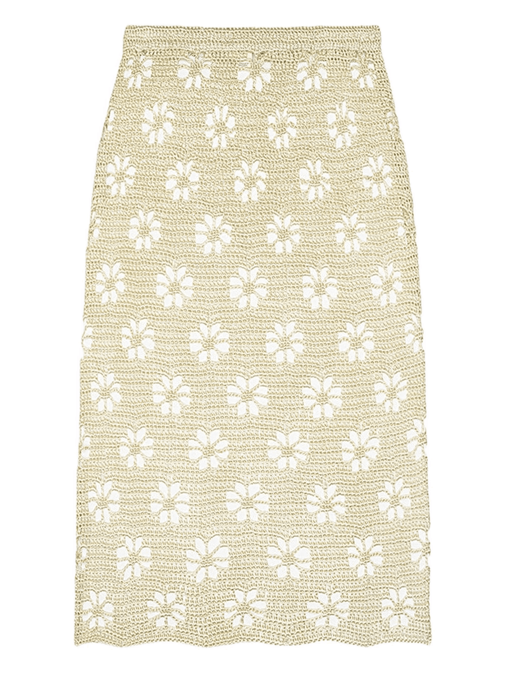 floral crochet maxi skirt - Image 1