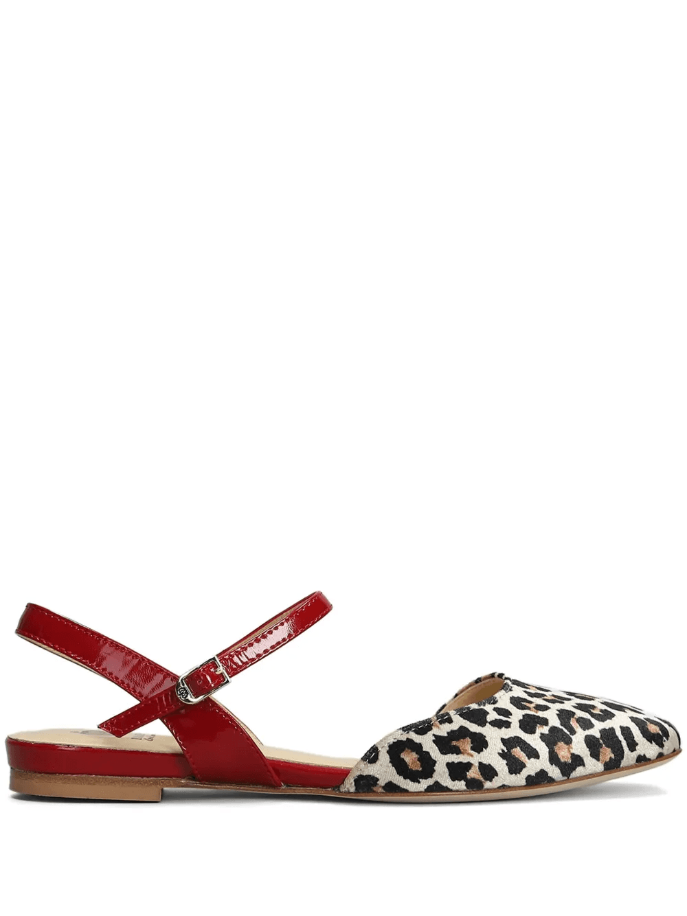 leopard-print ballerina shoes - Image 1