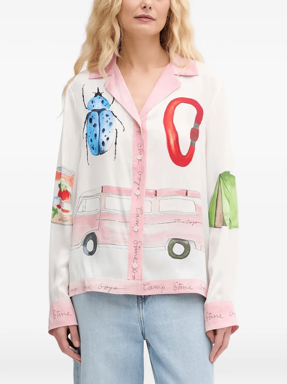 graphic-print shirt - Image 1