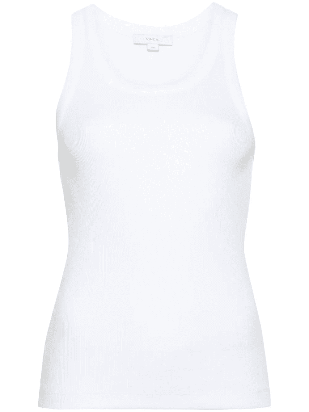 scoop-neck ribbed tank top - Image 1