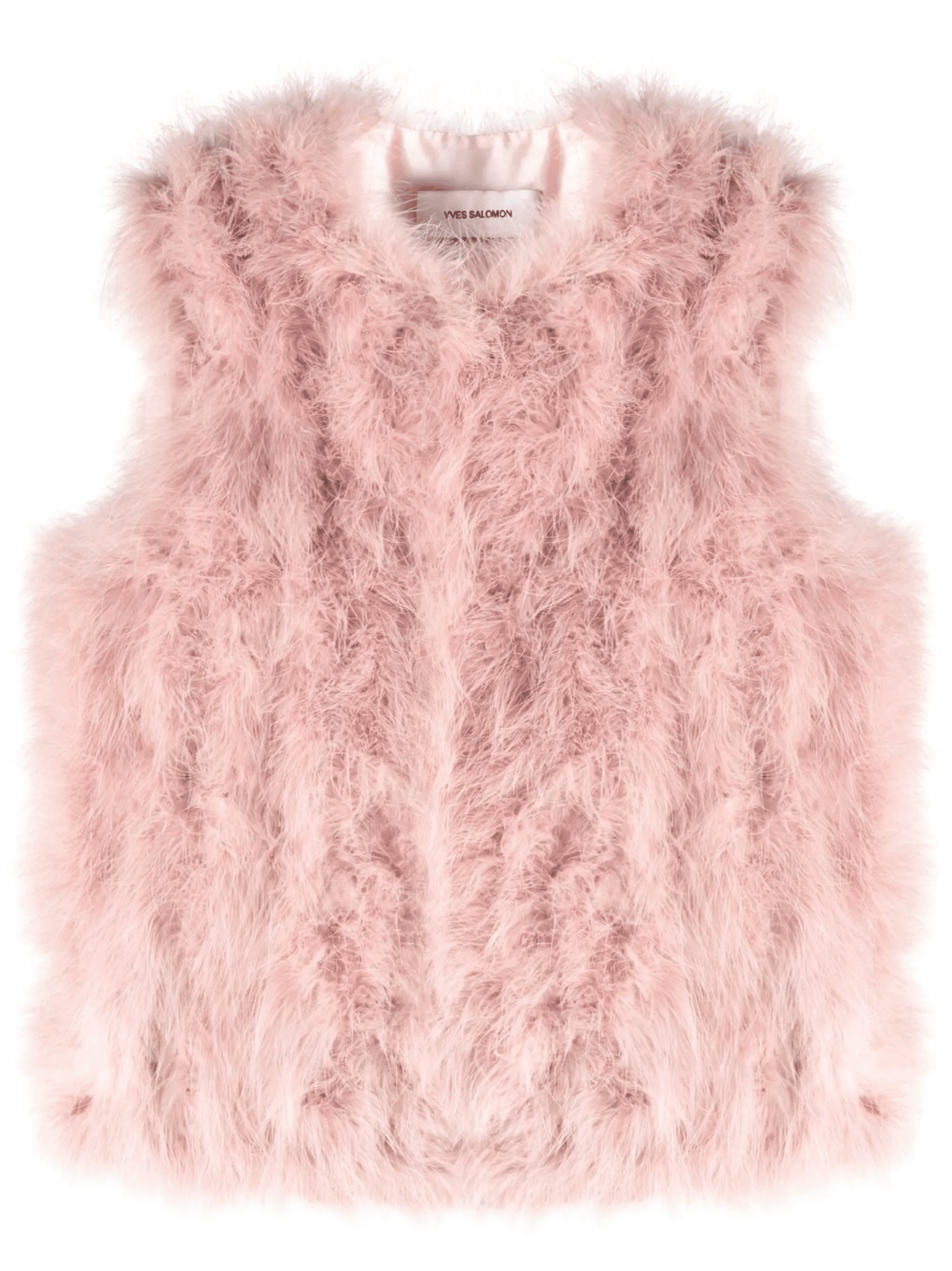 feather-embellished gilet - Image 1