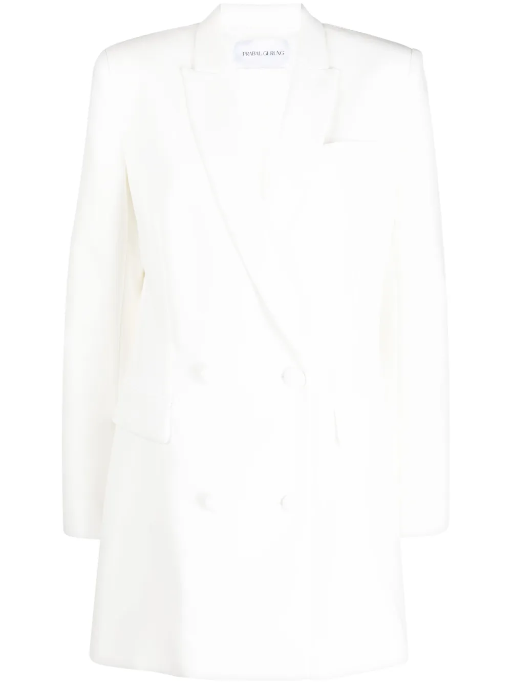 double-breasted fitted blazer - Image 1