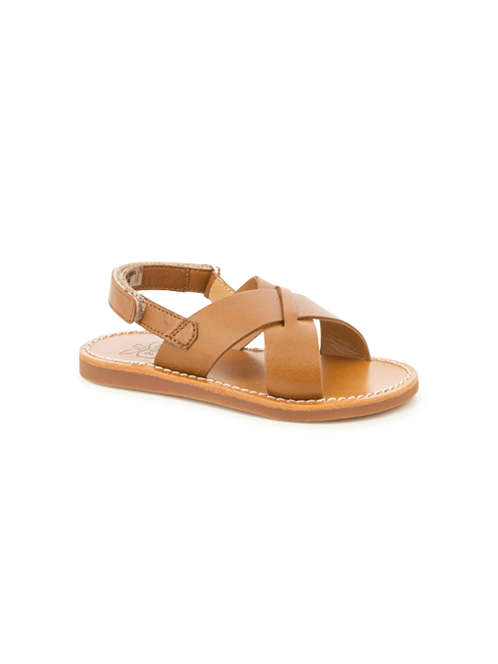 Plage-Stitch Cross leather sandals - Image 1