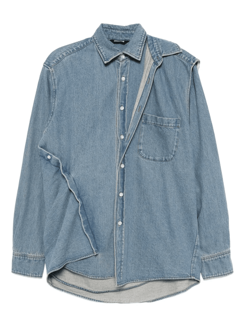 double-layered denim shirt - Image 1