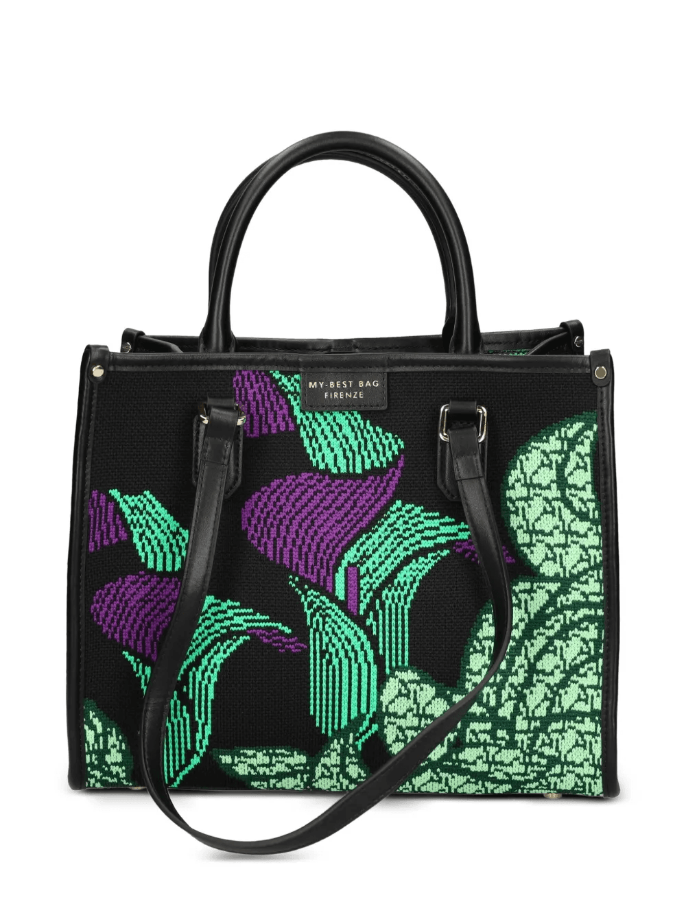 small Atena Biophila floral fabric tote bag - Image 1