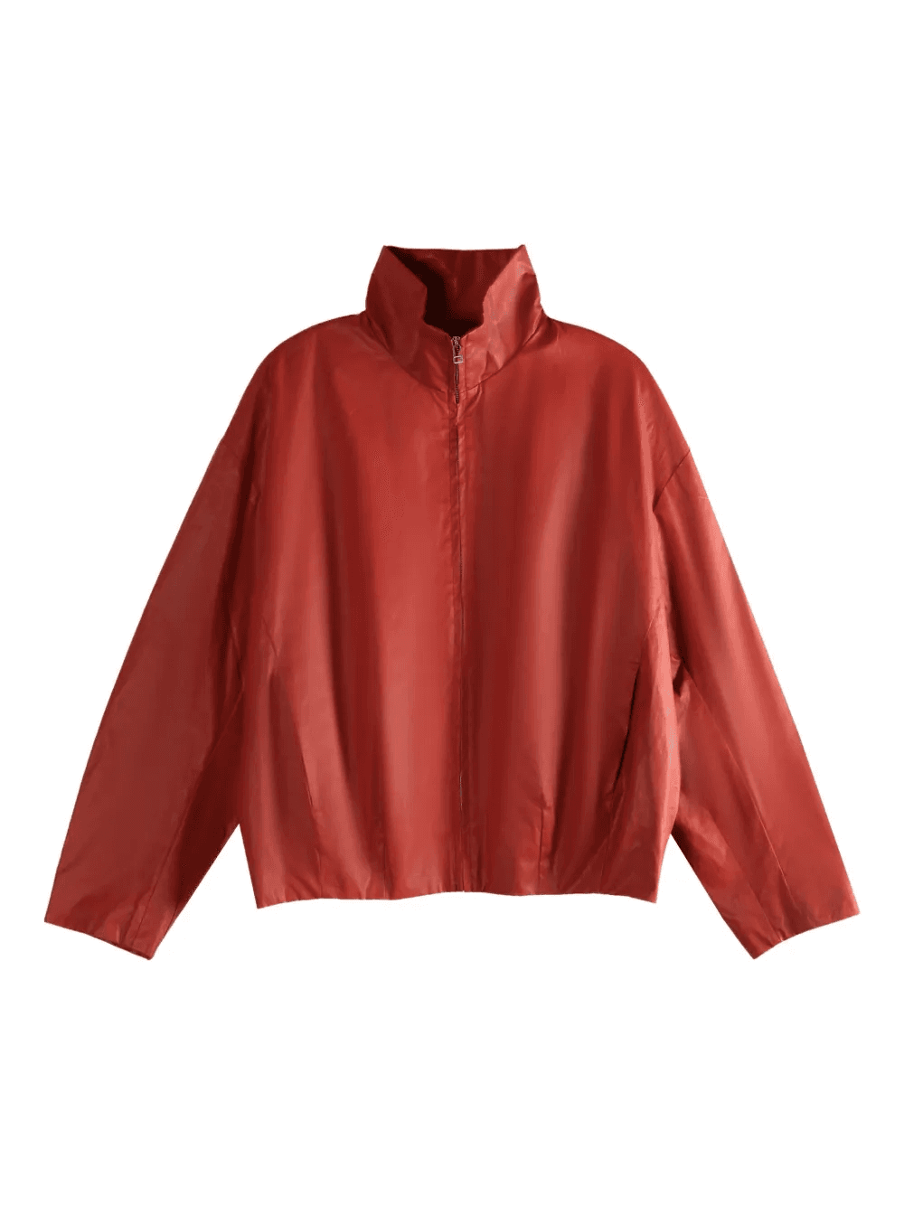 high-neck zip-up jacket - Image 1