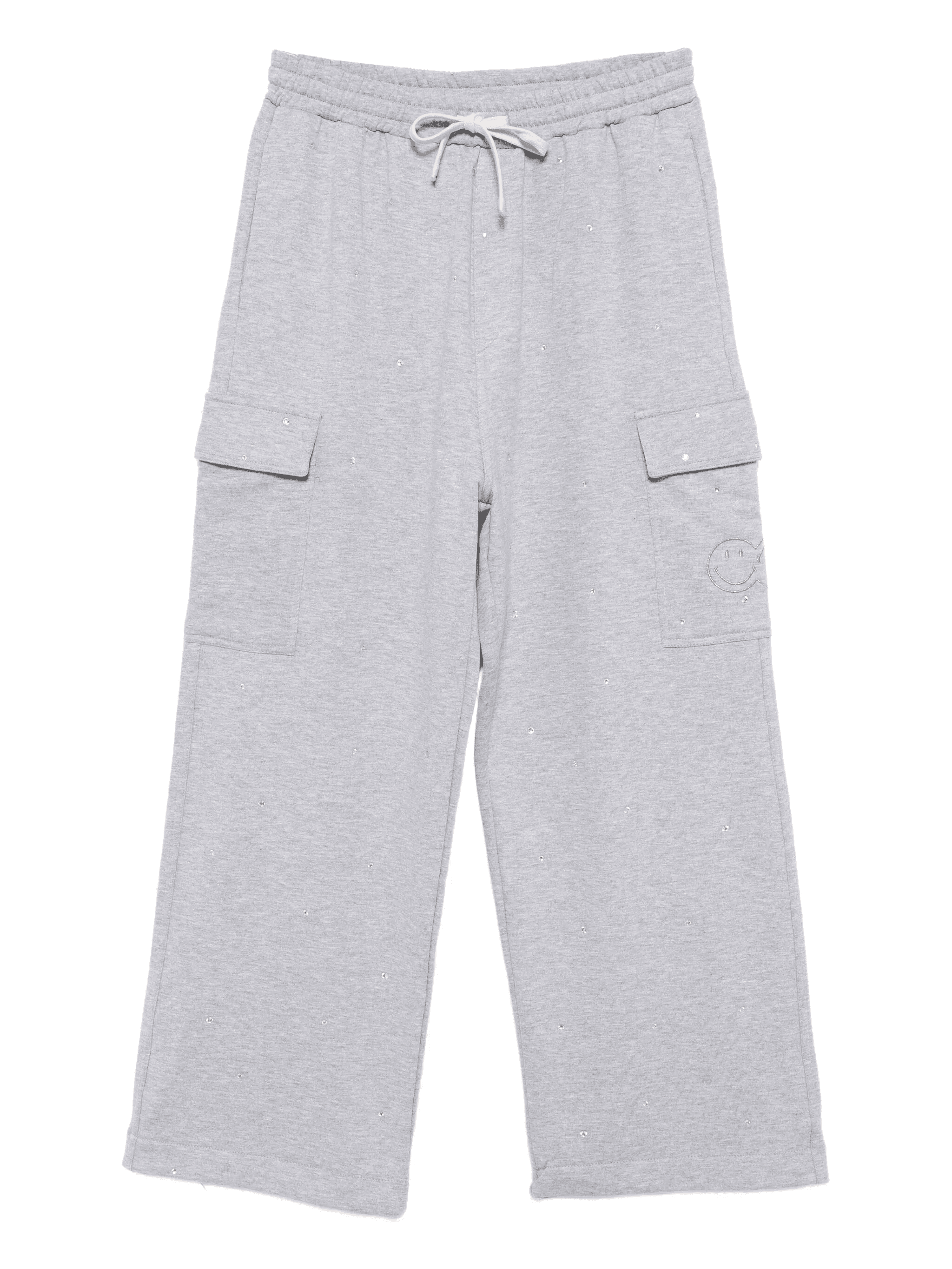 rhinestone-embellished cotton pants - Image 1