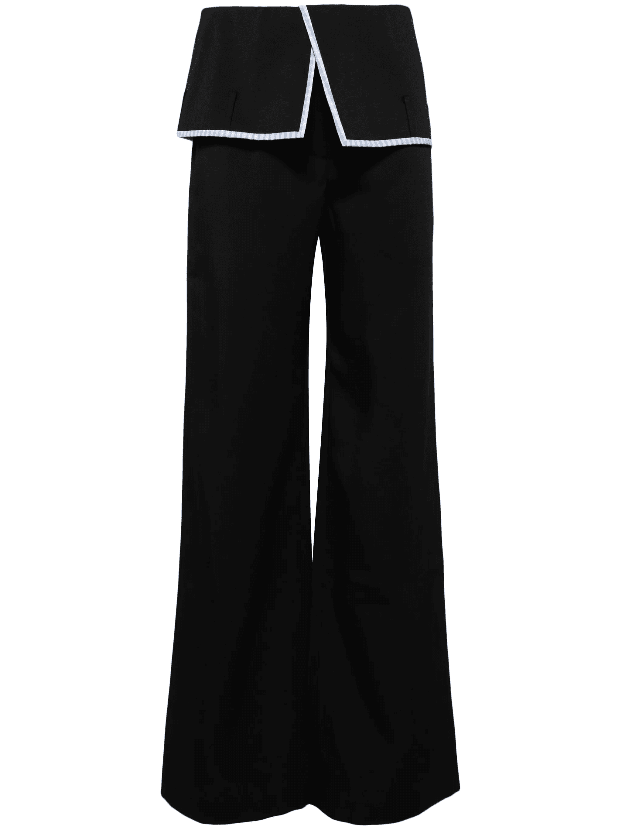 check-pattern straight-leg trousers - Image 1