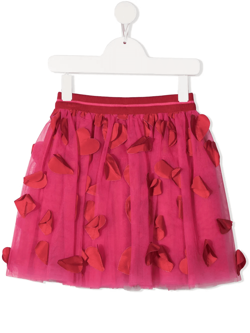 heart appliqué tulle skirt - Image 1